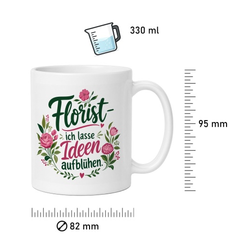 Tasse »Florist – ich lasse Ideen aufblühen«