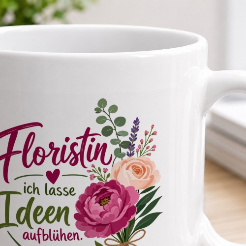 Tasse »Floristin – ich lasse Ideen aufblühen«