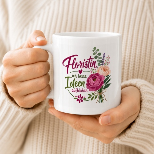Tasse »Floristin – ich lasse Ideen aufblühen«
