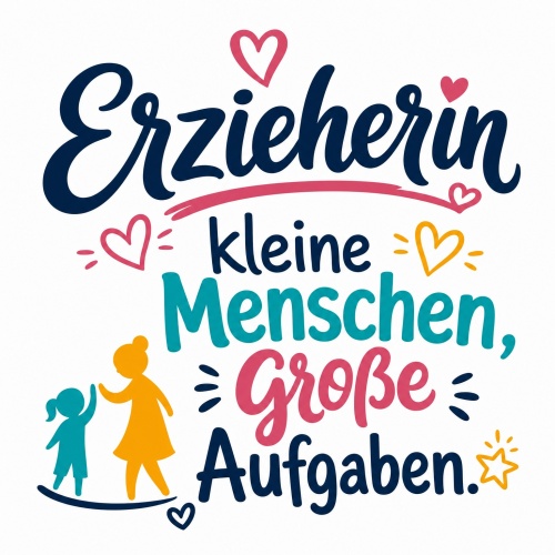 Tasse »Erzieherin – kleine Menschen,...