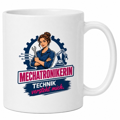 Tasse »Mechatronikerin – Technik versteht...