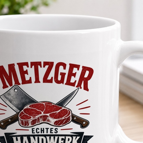 Tasse »Metzger – Echtes Handwerk hat Geschmack«