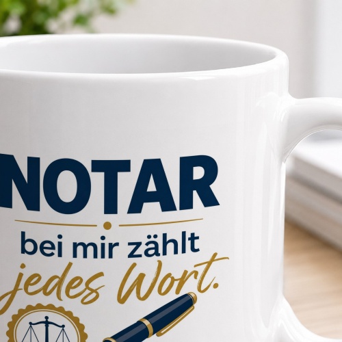 Tasse »Notar – bei mir zählt jedes Wort«