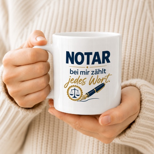 Tasse »Notar – bei mir zählt jedes Wort«