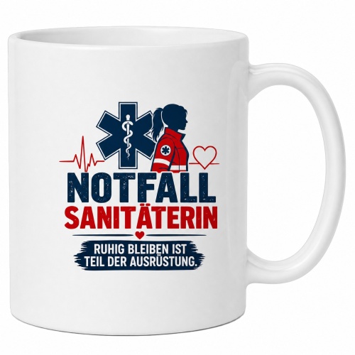 Tasse »Notfallsanitäterin – Ruhig...