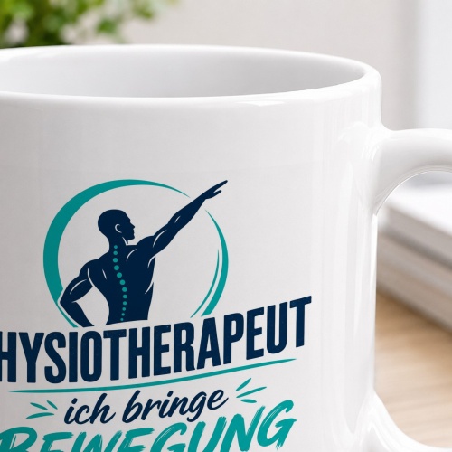 Tasse »Physiotherapeut – ich bringe Bewegung in die Sache«
