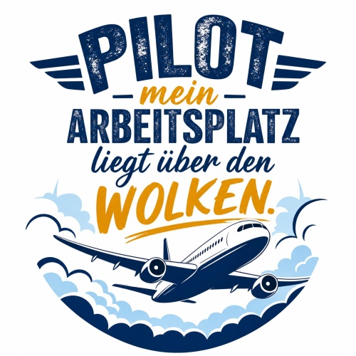 Tasse »Pilot – Mein Arbeitsplatz liegt...