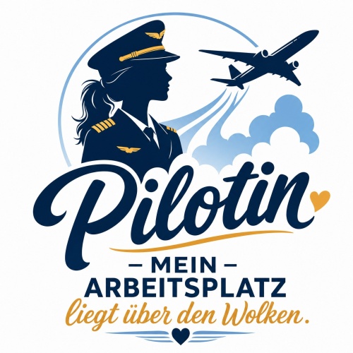 Tasse »Pilotin – Mein Arbeitsplatz liegt...