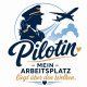Tasse »Pilotin – Mein Arbeitsplatz liegt über den Wolken«