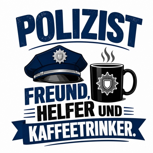 Tasse »Polizist Freund, Helfer und...