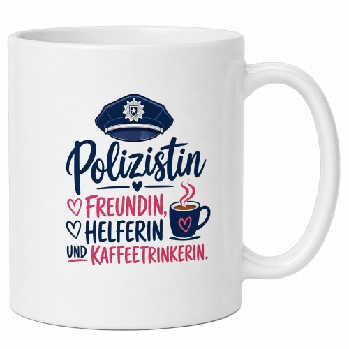 Tasse »Polizistin – Freundin, Helferin,...