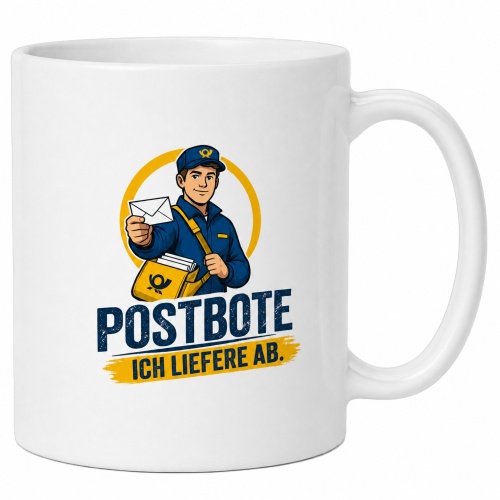 Tasse »Postbote – Ich liefere ab.«