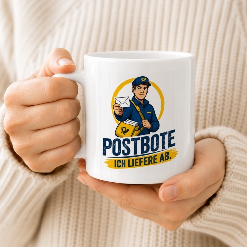 Tasse »Postbote – Ich liefere ab.«