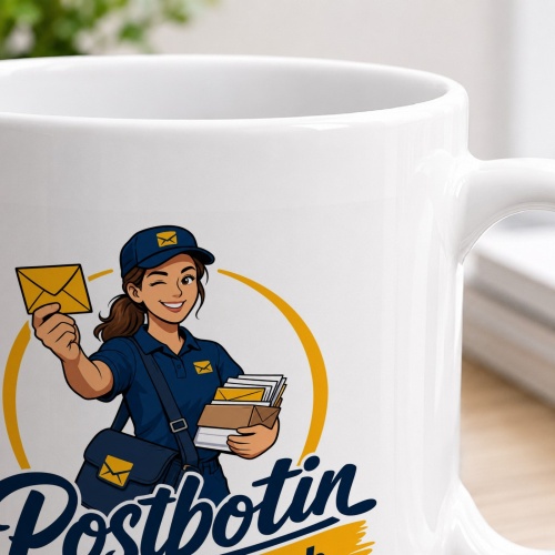 Tasse »Postbotin – ich liefere ab.«