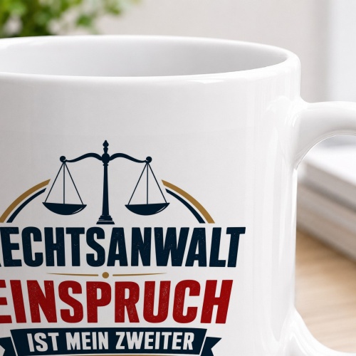 Tasse »Rechtsanwalt – Einspruch ist mein zweiter Vorname«