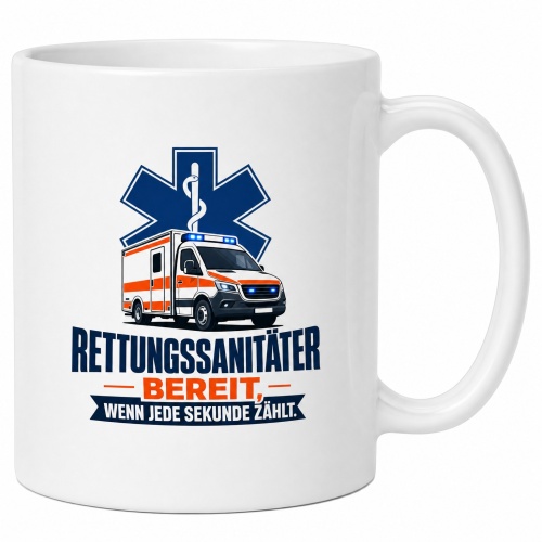 Tasse »Rettungssanitäter – Bereit, wenn...