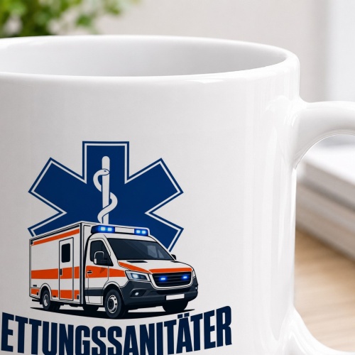 Tasse »Rettungssanitäter – Bereit, wenn jede Sekunde zählt«