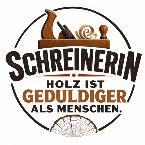 Tasse »Schreinerin – Holz ist geduldiger als...