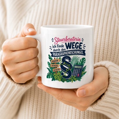 Tasse »Steuerberaterin – Wege durch den Paragraphendschungel«