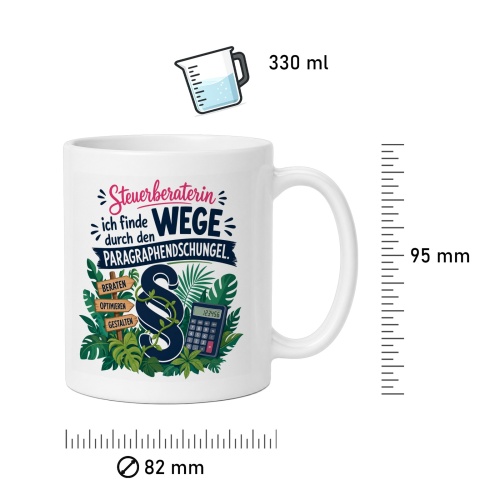 Tasse »Steuerberaterin – Wege durch den Paragraphendschungel«