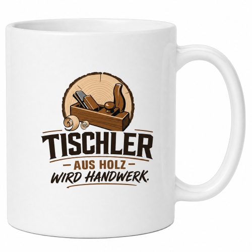 Tasse »Tischler – Aus Holz wird Handwerk«