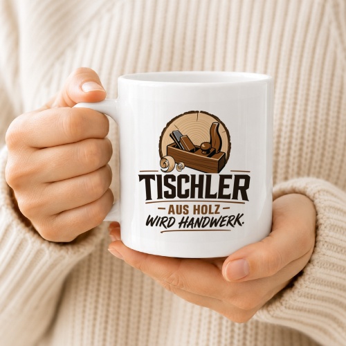 Tasse »Tischler – Aus Holz wird Handwerk«