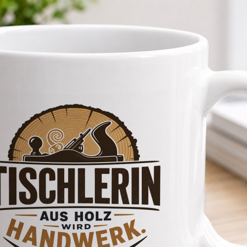 Tasse »Tischlerin – Aus Holz wird Handwerk«