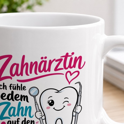 Tasse »Zahnärztin – ich fühle jedem Zahn auf den Nerv«