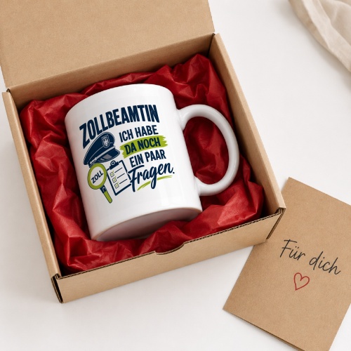 Tasse »Zollbeamtin – Ich habe da noch ein paar Fragen«