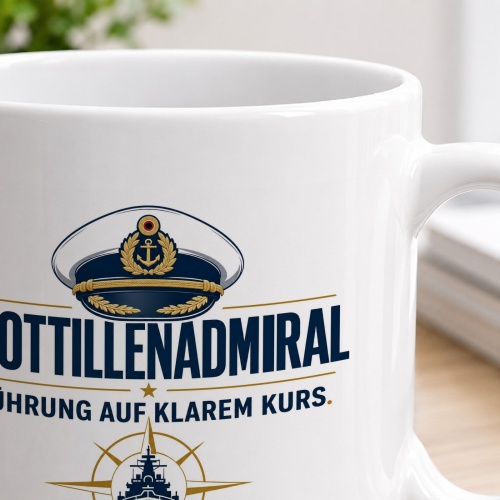 Tasse »Flottillenadmiral – Führung auf klarem Kurs«