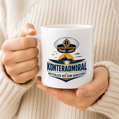 Tasse »Konteradmiral – Weitblick bis zum Horizont«