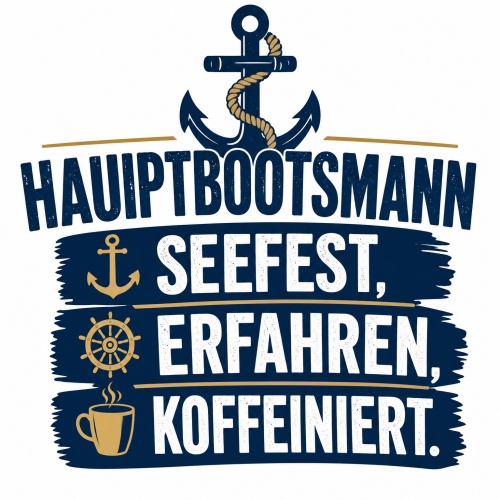 Tasse »Hauptbootsmann – Seefest, Erfahren,...