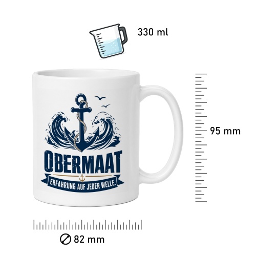 Tasse »Obermaat – Erfahrung auf jeder Welle«
