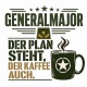 Tasse »Generalmajor – Der Plan steht, der Kaffee auch.«