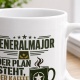 Tasse »Generalmajor – Der Plan steht, der Kaffee auch.«