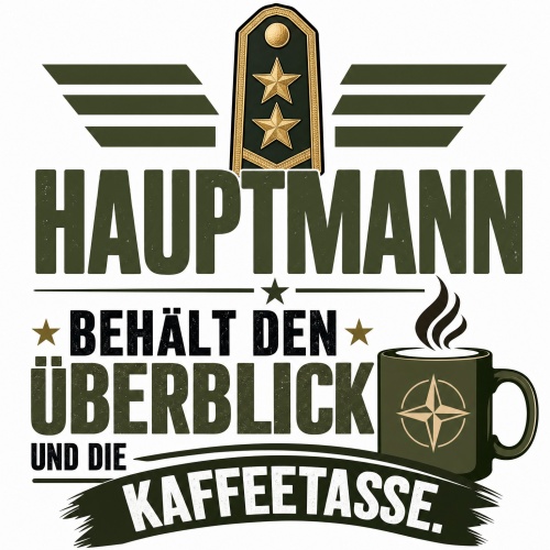 Tasse »Hauptmann behält den Überblick«