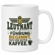 Tasse »Leutnant – Führung beginnt nach dem ersten Kaffee«