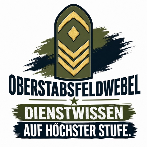 Tasse »Oberstabsfeldwebel Dienstwissen auf höchster Stufe«