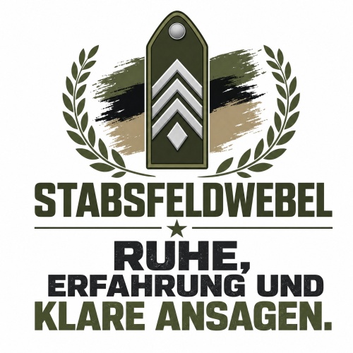 Tasse »Stabsfeldwebel – Ruhe, Erfahrung und...