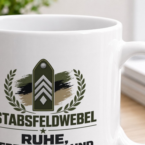 Tasse »Stabsfeldwebel – Ruhe, Erfahrung und klare Ansagen«
