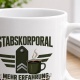 Tasse »Stabs­korporal – Mehr Erfahrung, mehr Kaffee«