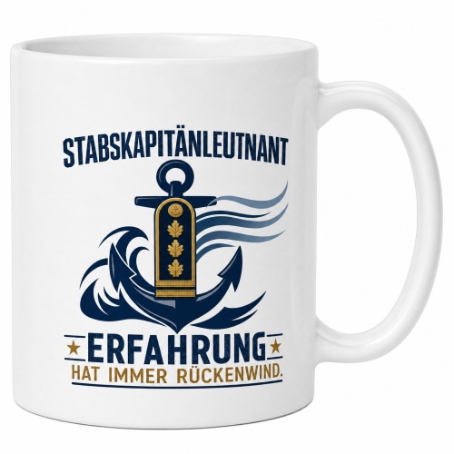 Tasse »Stabskapitänleutnant – Erfahrung...