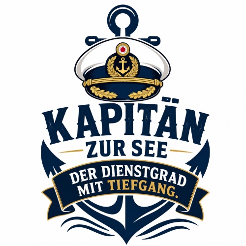 Tasse »Kapitän zur See – Der Dienstgrad...