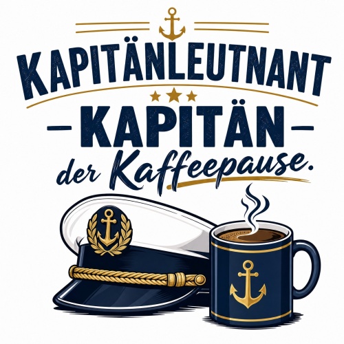 Tasse »Kapitänleutnant – Kapitän...