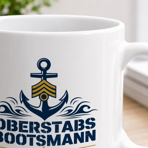 Tasse »Oberstabsbootsmann – Erfahrung mit Tiefgang«