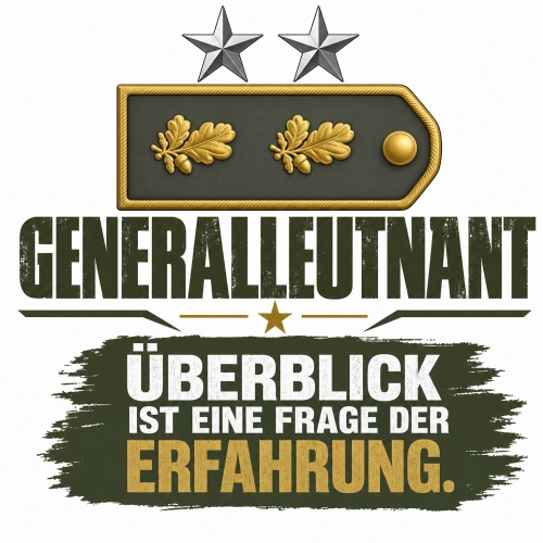 Tasse »Generalleutnant – Überblick ist...