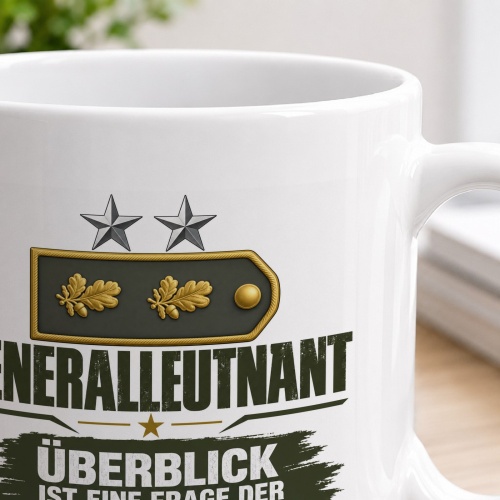 Tasse »Generalleutnant – Überblick ist Erfahrung«