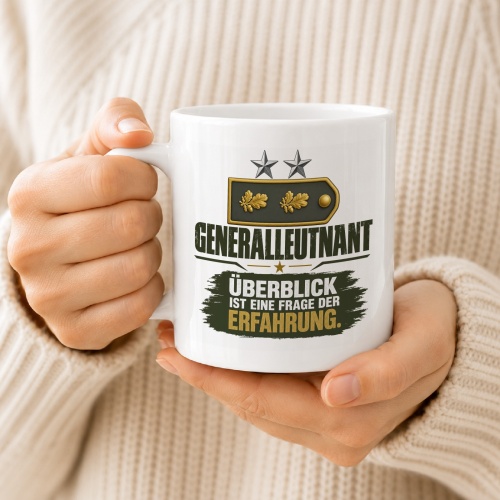 Tasse »Generalleutnant – Überblick ist Erfahrung«