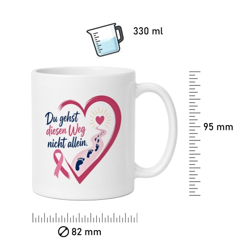Tasse »Du gehst diesen Weg nicht allein.«