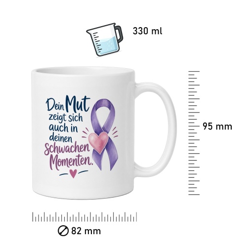 Tasse »Dein Mut zeigt sich auch in deinen schwachen Momenten«